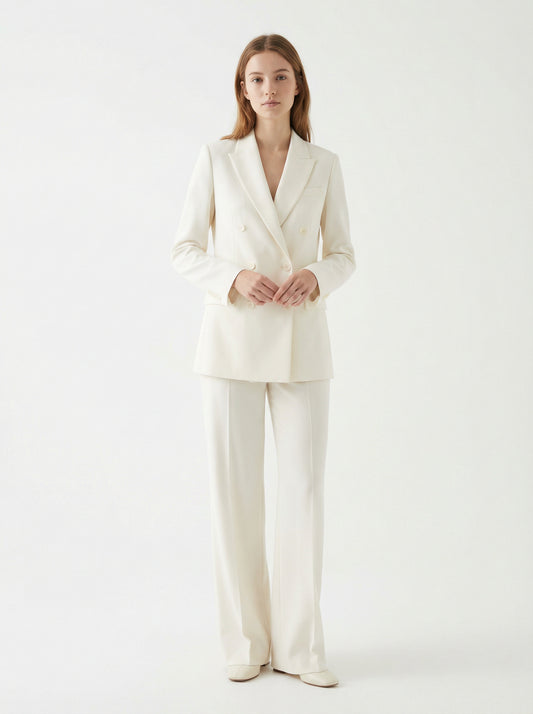 Tailored Blazer & Wide-Leg Trouser Set