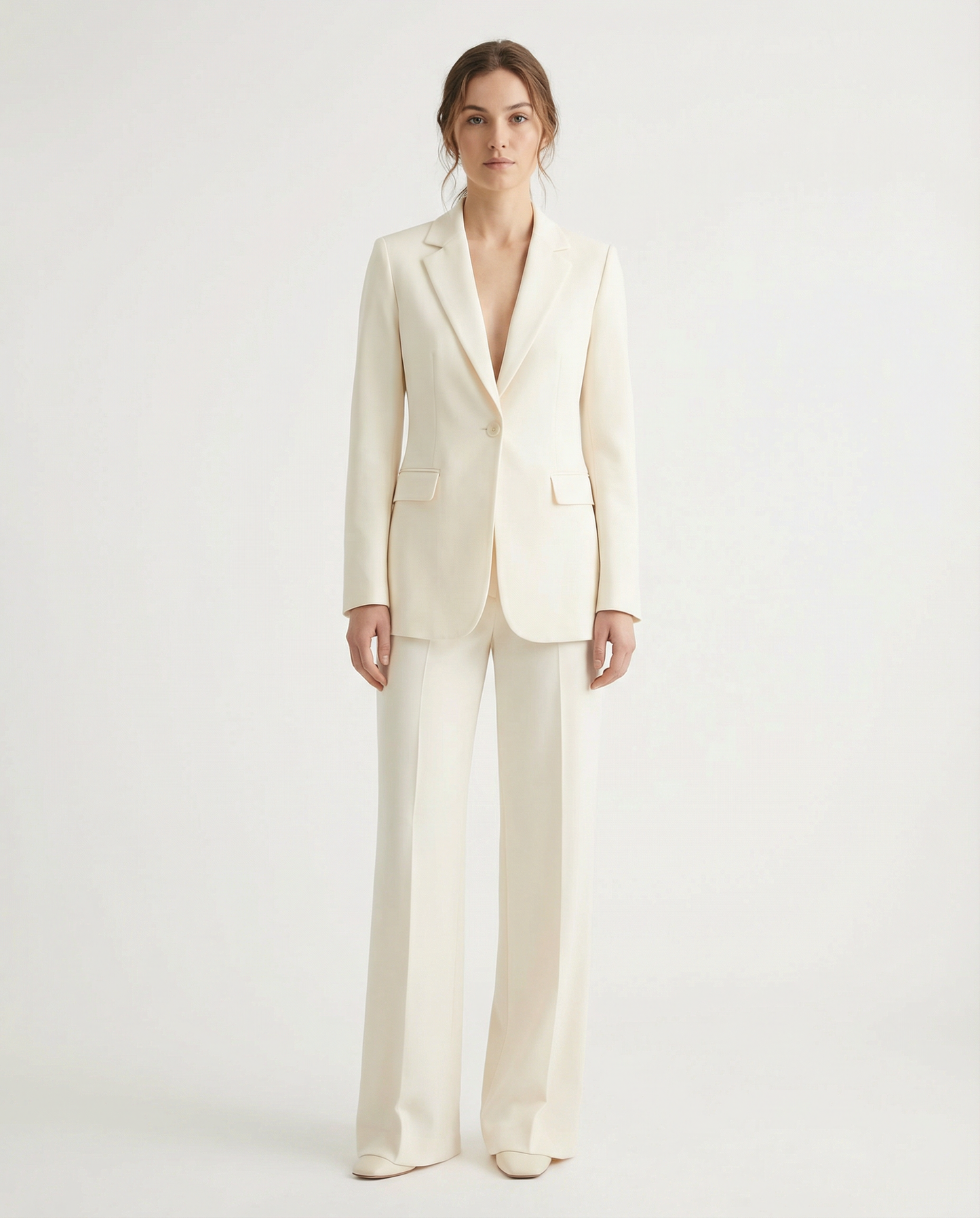 Tailored Blazer & Wide-Leg Trouser Set