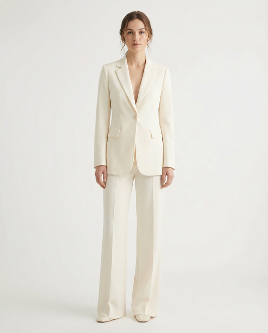 Tailored Blazer & Wide-Leg Trouser Set