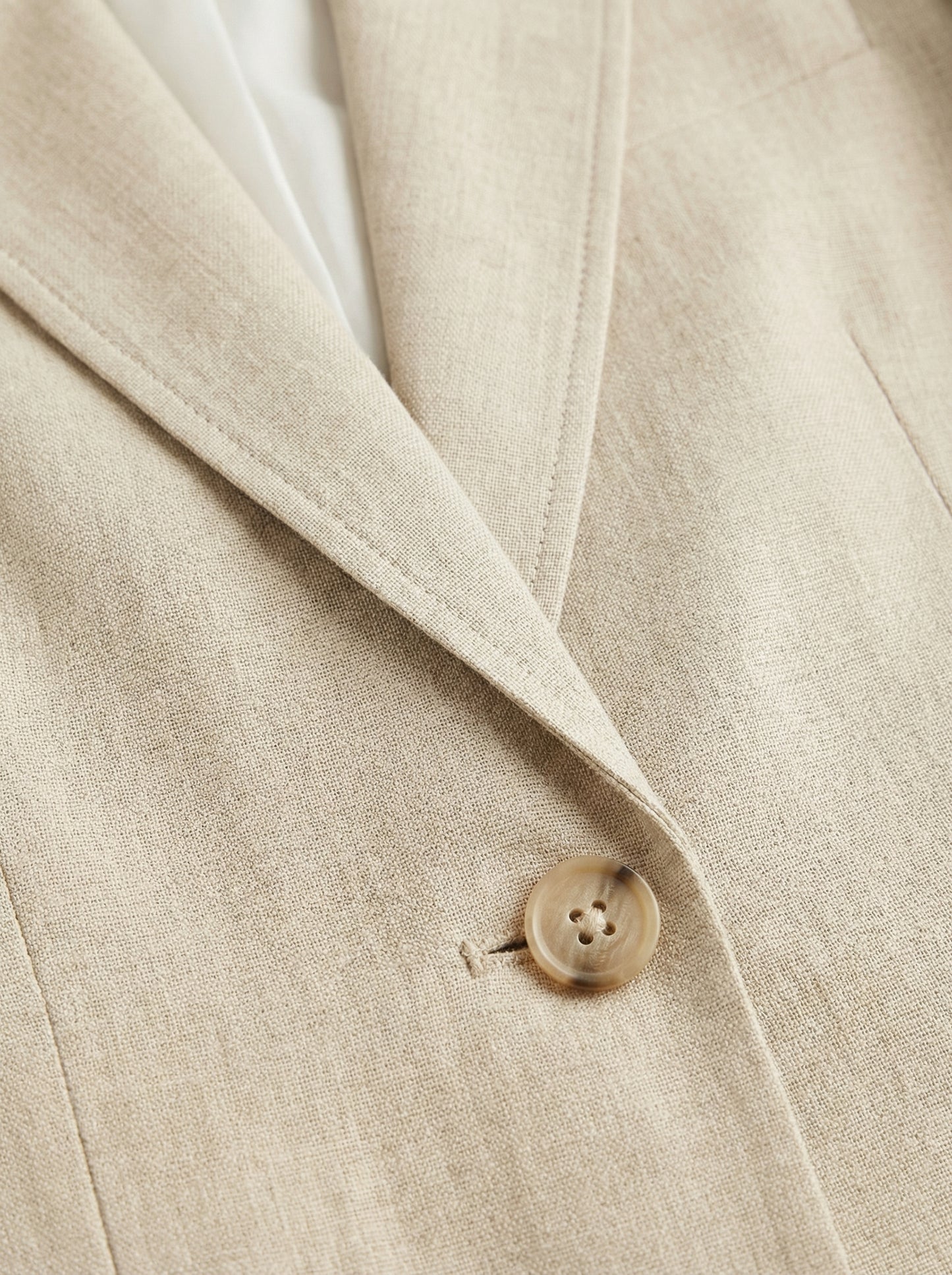 Linen Blazer & Tailored Shorts Set