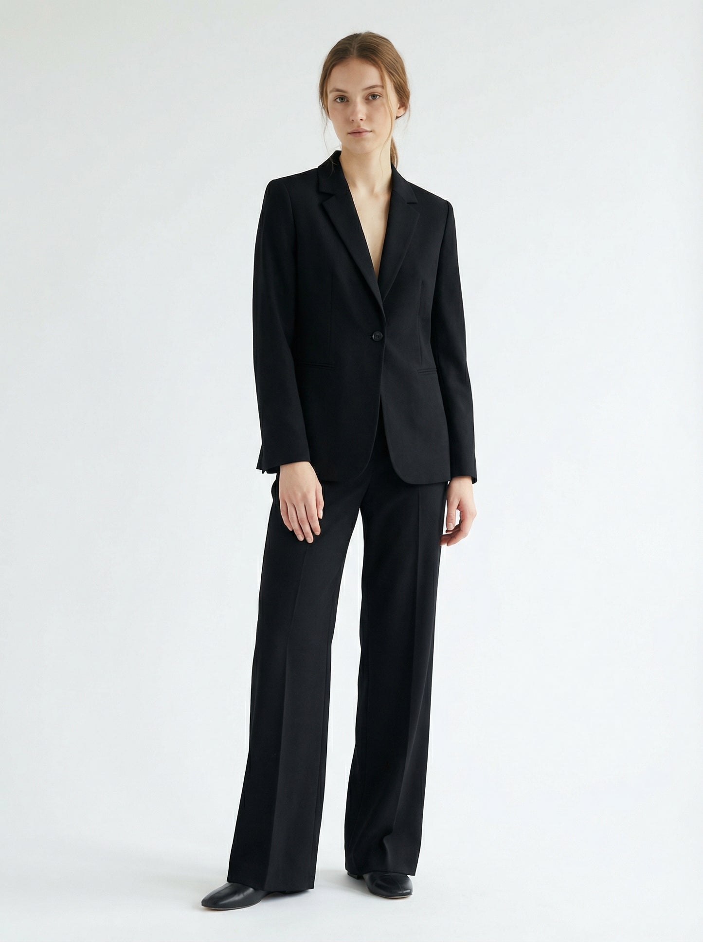 Tailored Blazer & Wide-Leg Trouser Set