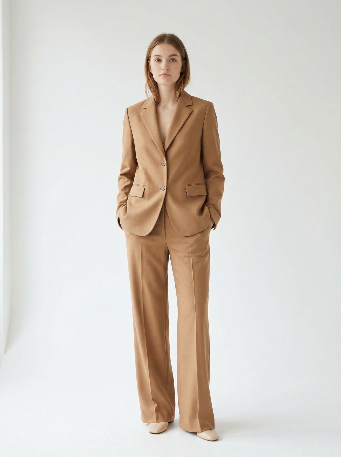Tailored Blazer & Wide-Leg Trouser Set
