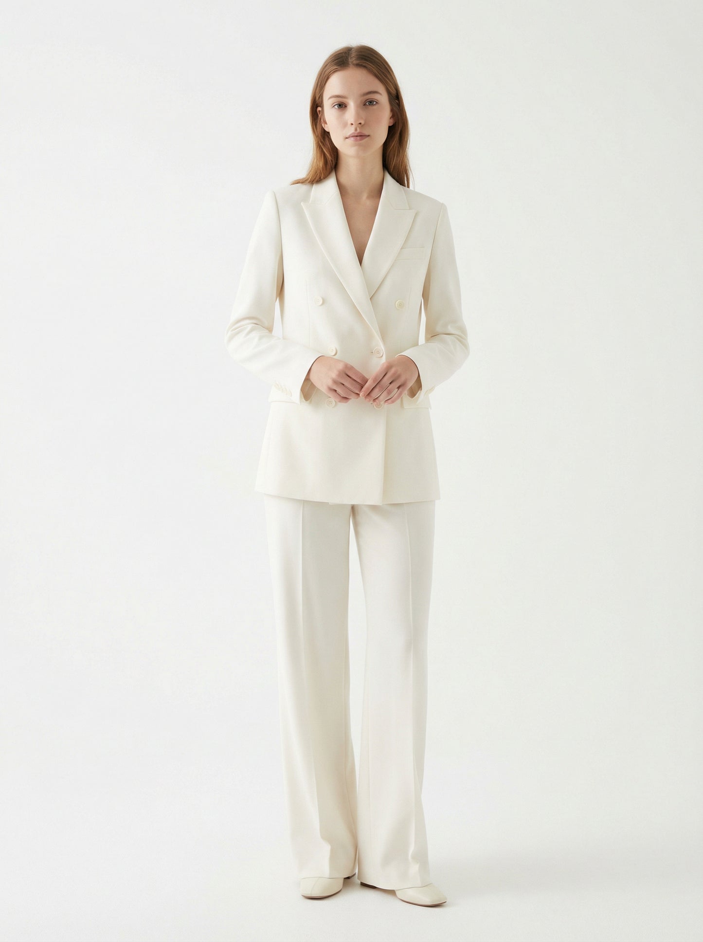 Tailored Blazer & Wide-Leg Trouser Set